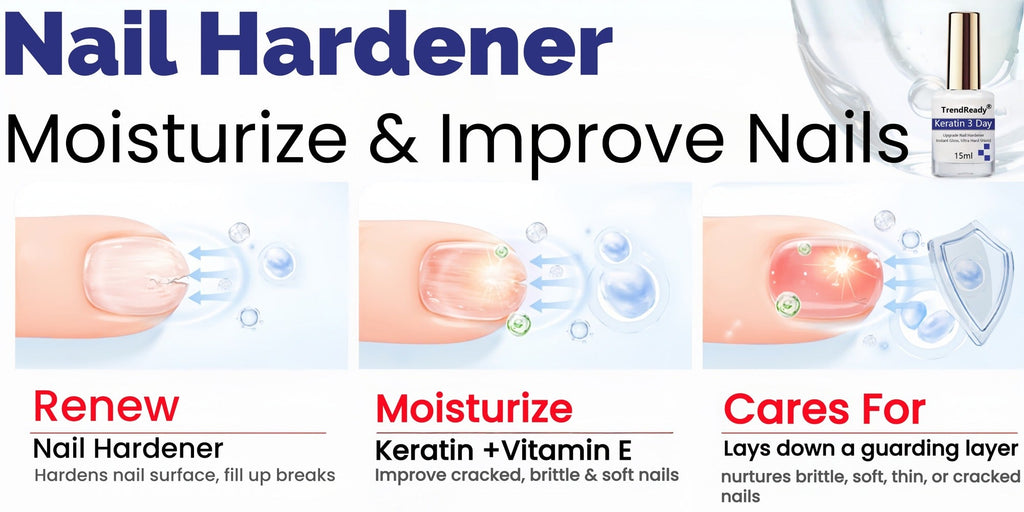 Nail Hardener for Weak Brittle Splitting Nails 2 Pack – Fast Drying White Nail Strengthener with Vitamin E — image 15