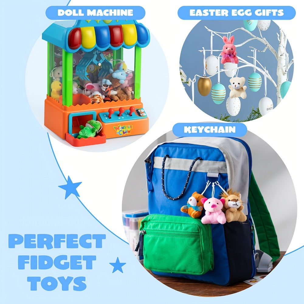 24-Piece Mini Plush Animal Keychain Set with 2.4–3.2 Inch Assorted Figures and Hanging Loops — image 5