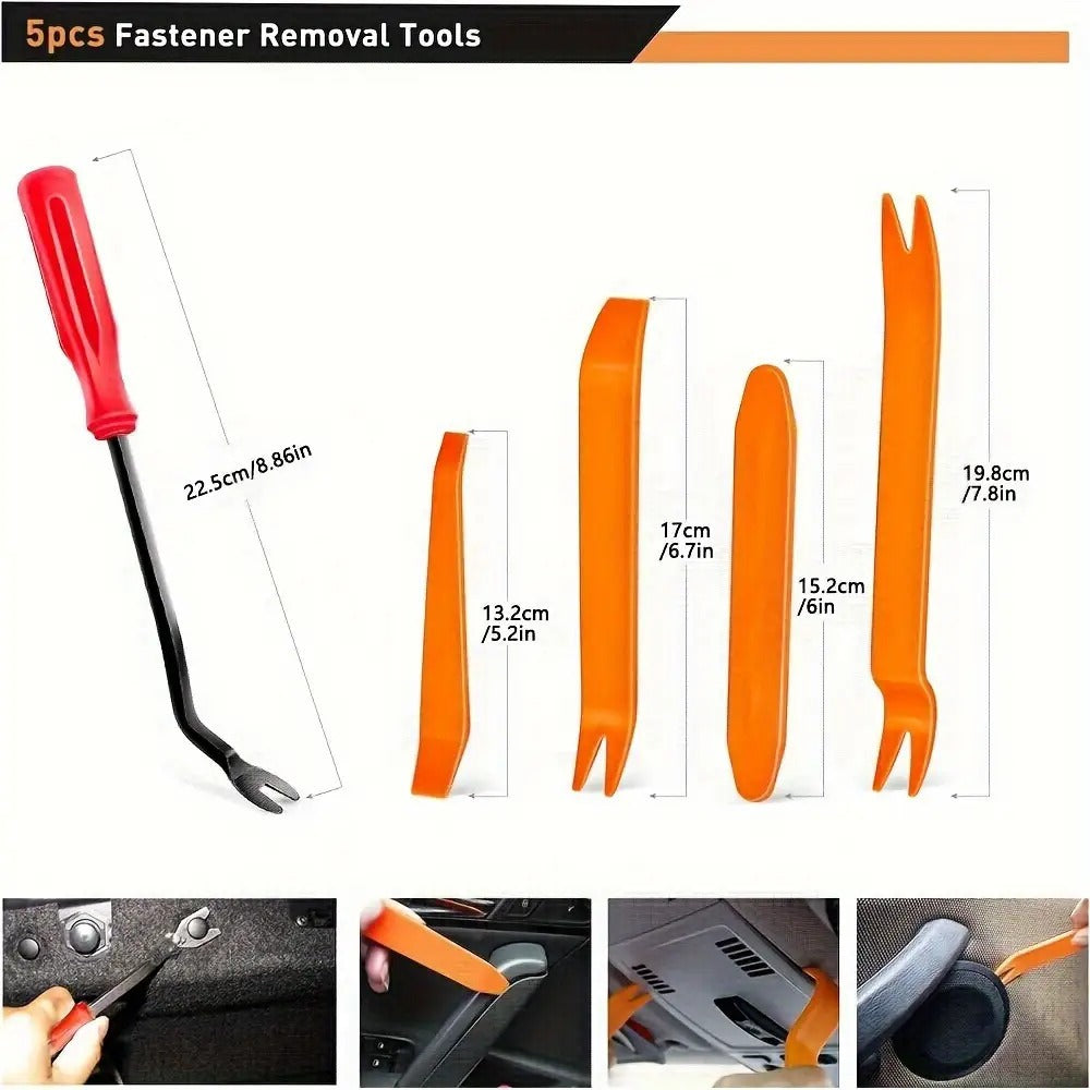 Car Bumper Screw & Rivet Repair Kit 725-Piece – Universal Plastic Clips, Nuts & Fasteners for Bumper, Wing & Interior Body Pa