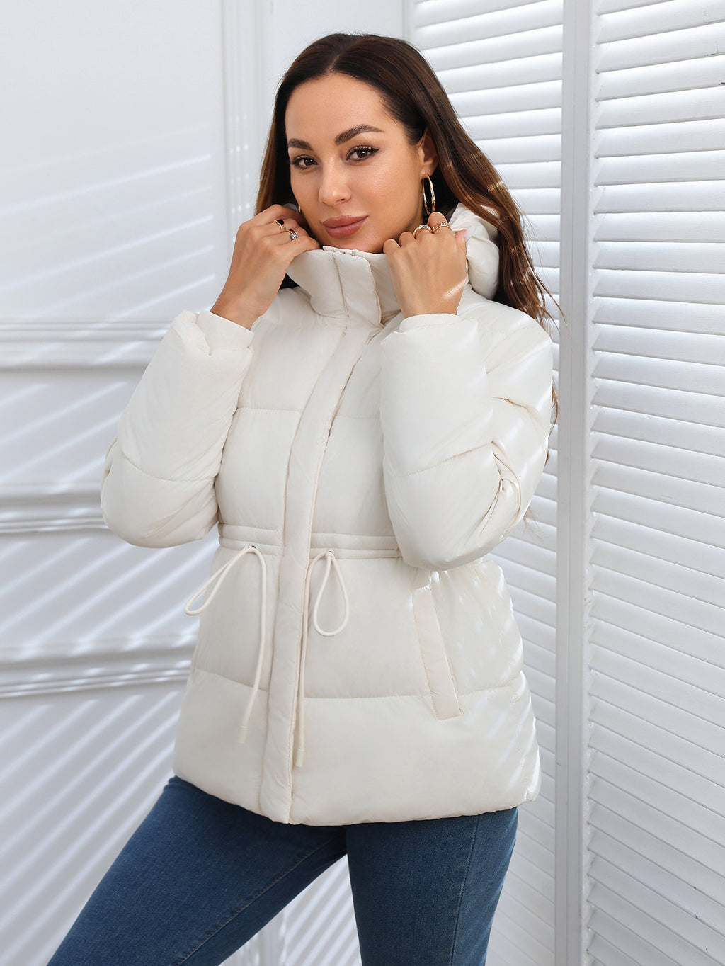Women Puffer Coat Cotton-padded Jacket Cotton-padded
