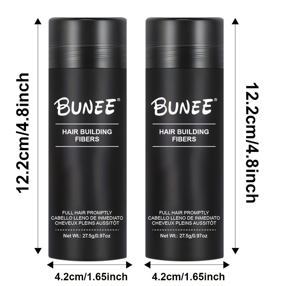 Hair Fiber Powder 27.5g 2-Pack Set - Instant Hairline Concealer Thinning Hair Cover for Makeup, Travel and Everyday Vanity Us