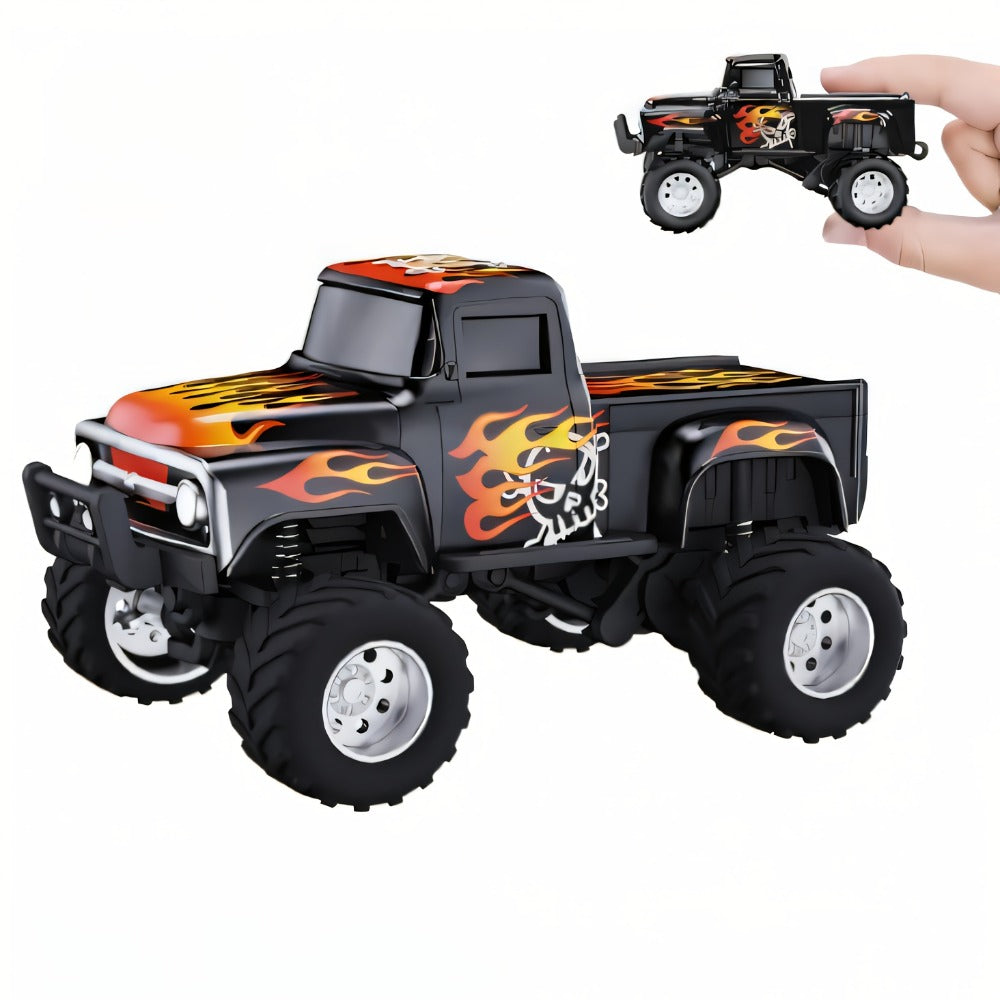 RC Monster Truck 1:64 Scale Alloy Shell with LED Lights, Multi-Control Modes, Adjustable Speed & Steering — image 6