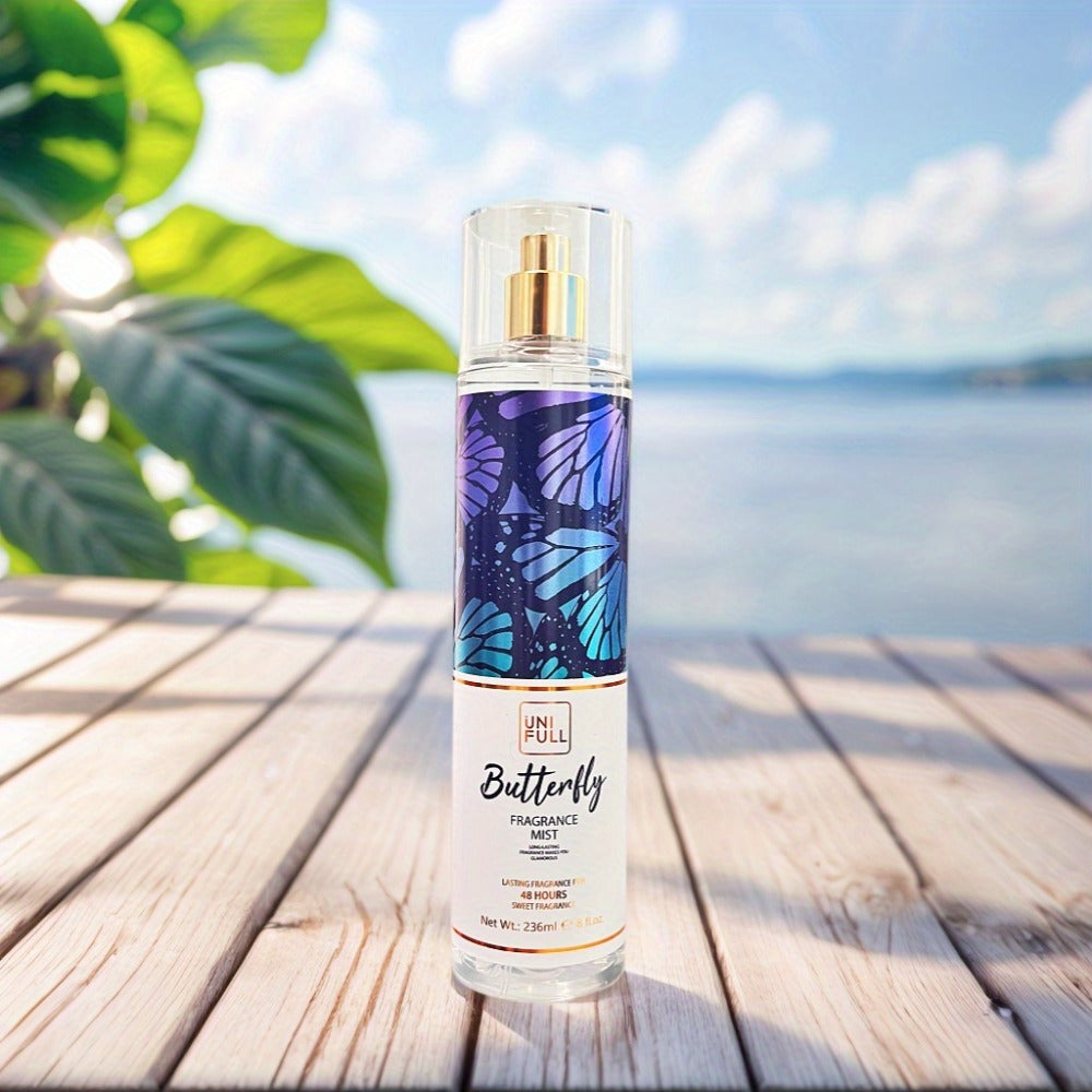 Body Mist Perfume Spray 8oz – 12 Scents Floral Hair & Body Fragrance for Women, Rose, Cherry Blossom, Beach, Long-Lasting Lig