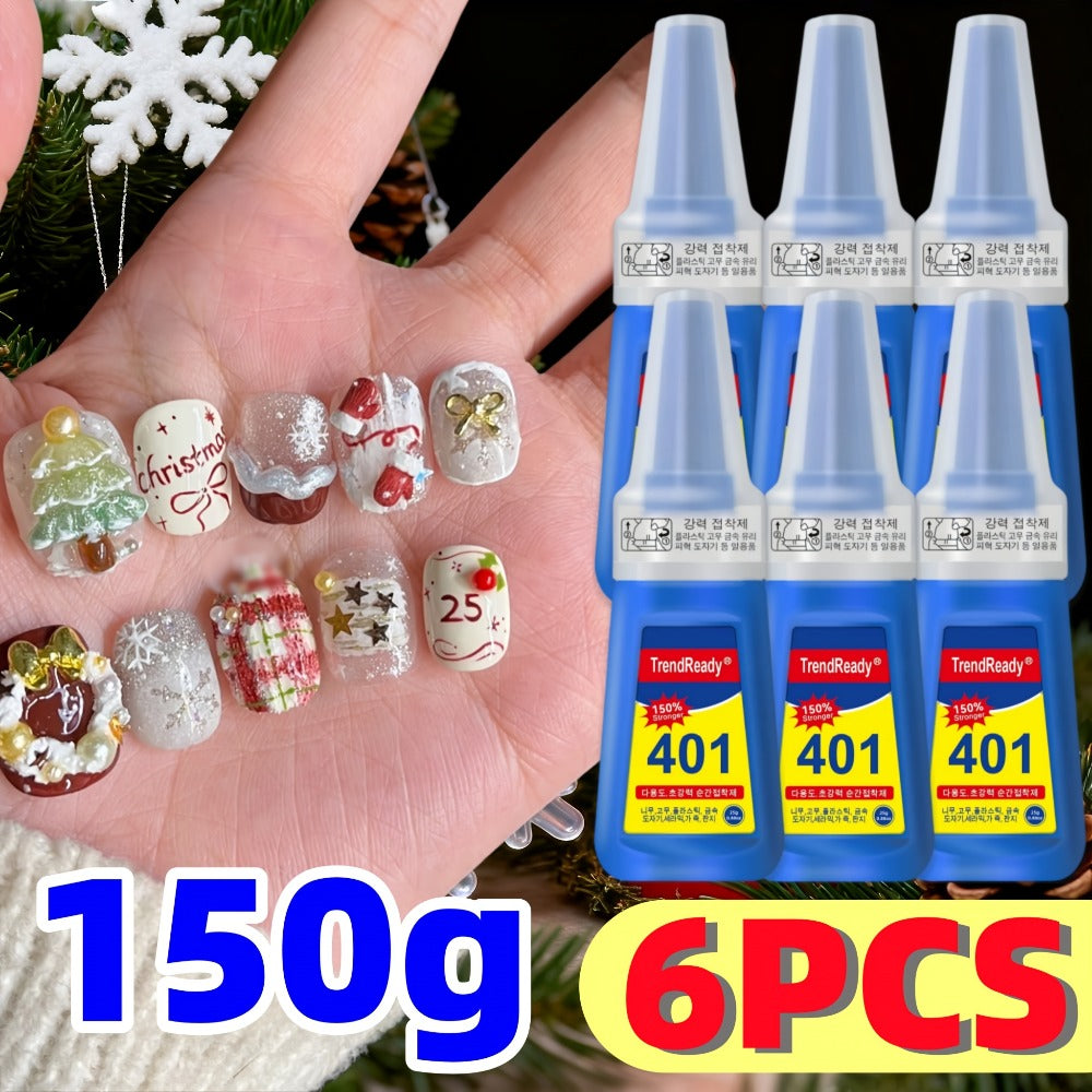 Waterproof Nail Adhesive Tabs with Nail Stickers 0.85oz Dropper Tip Bottle – Extra Strong Alcohol-Free Quick Release Long Wea