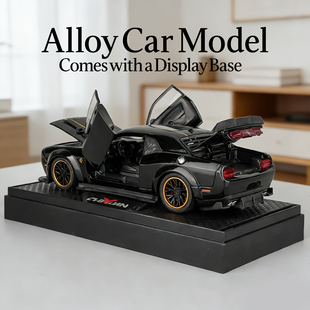 1:32 Scale Dodge Hellcat Die-Cast Metal Car Model with Openable Doors & Display Base, Collector Diecast Vehicle — image 5
