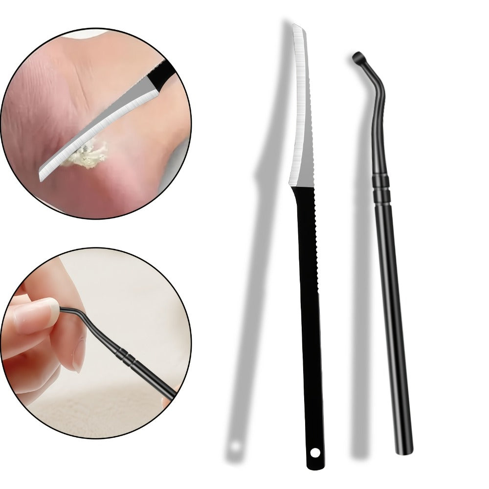 Seven-Piece Toenail Clipper Kit with Angled Nippers, Curved Blade Tool, Nail File and Lifter — image 10