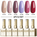 Gel Nail Polish 6-Piece 15ml Rainbow-Candy Frame-Bottle Sets in 7 Numbered Color Palettes for Nail Art — image 17