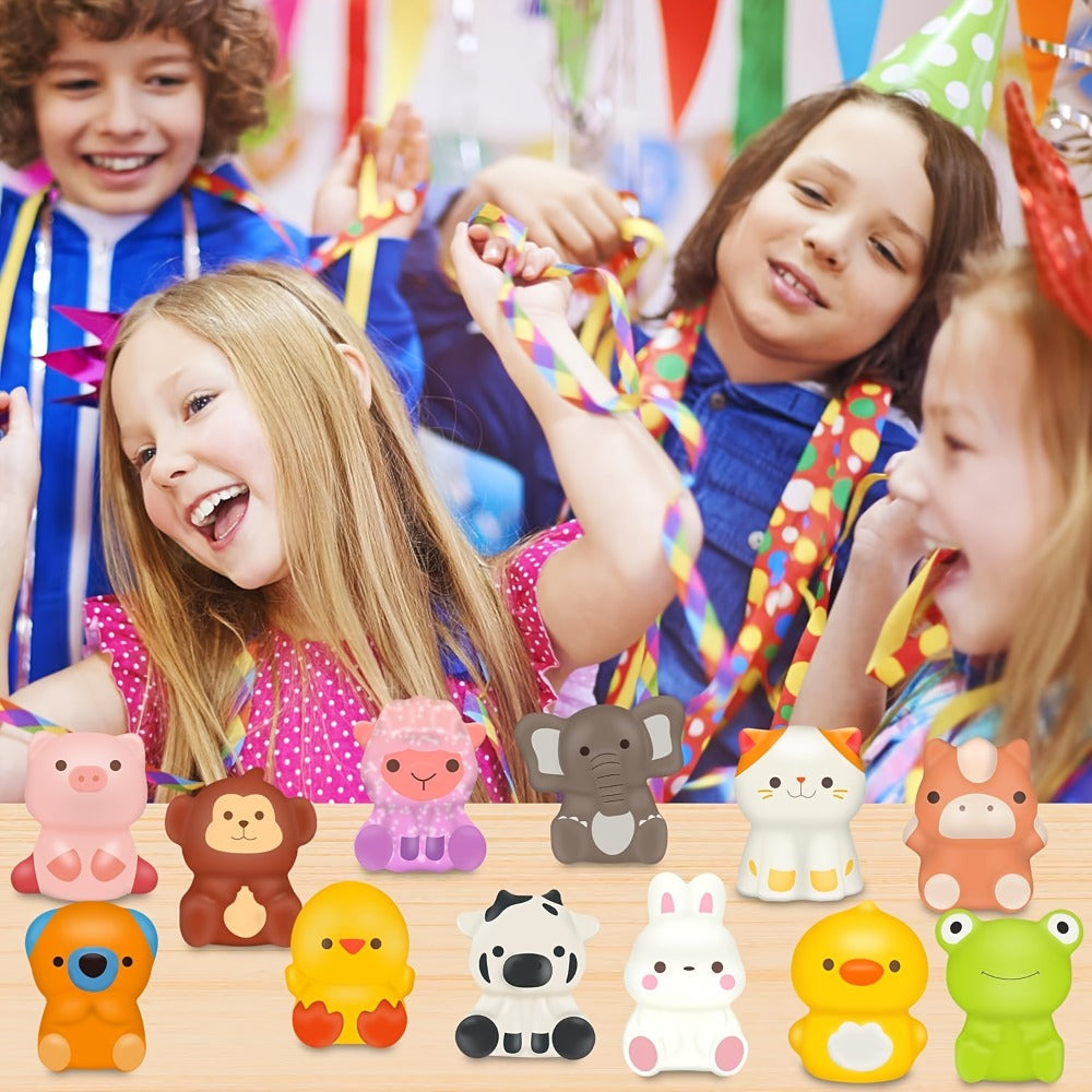 Cute Animal Toys 24 Pcs, Mini Kawaii Animal Squeeze Toys for Kids Birthday Party Favors, Classroom Prizes — image 5