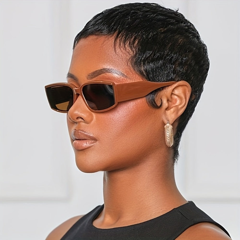 Deep Wave Pixie-Cut Human Hair Wig with Bangs and Short Full Cap in a Black 4-Inch Hair Style — image 1