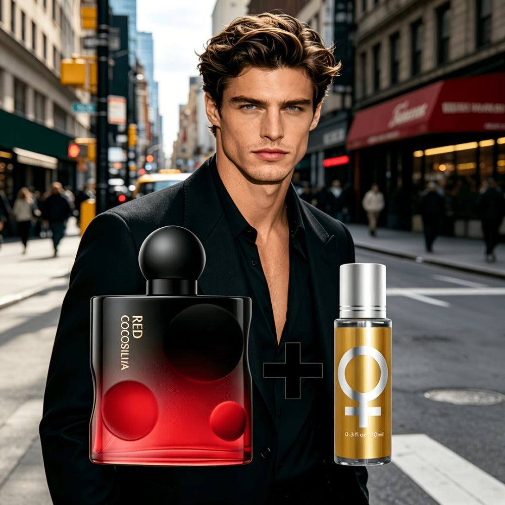 Men's Cologne Spray 3.4oz EDT Limited Edition Black & Red Temptation Fresh Woody Aromatic Fragrance Gift for Him — image 13