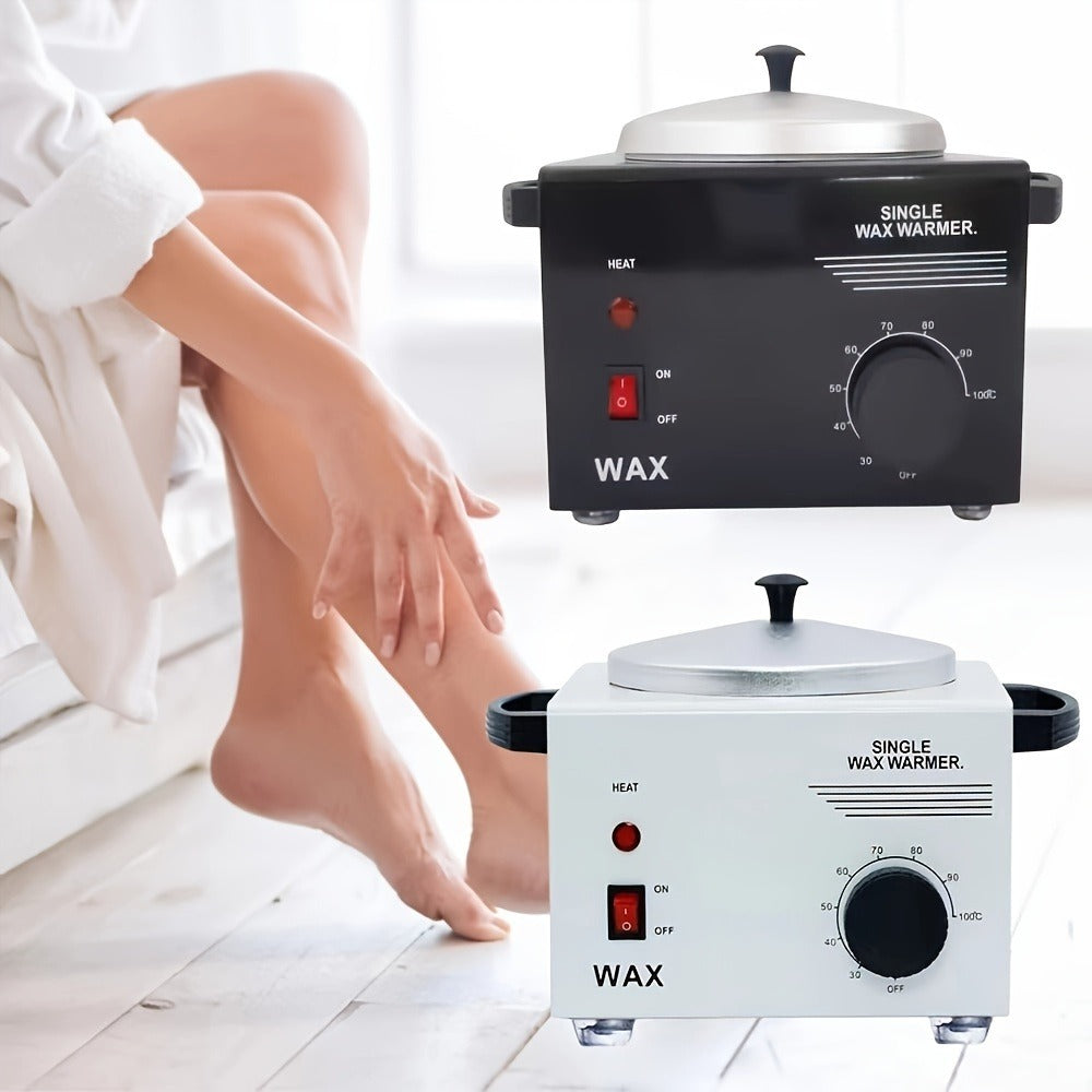 Electric Wax Warmer Kit Adjustable Temperature 0-100°C Aluminum Pot Anti-Scald – Professional Hair Removal Wax Heater Machine