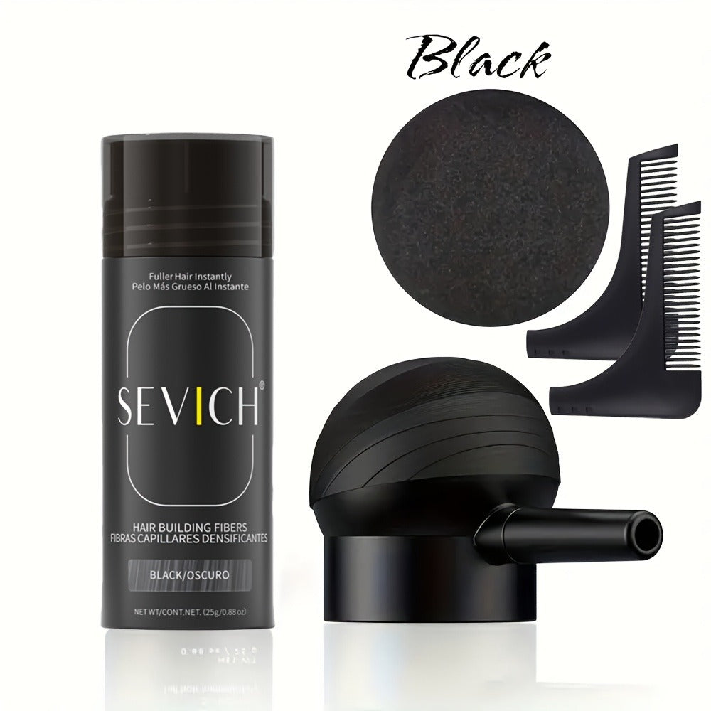 Hair Thickening Fibers Set 2-in-1 with Applicator Spray - Instant Volume & Fuller Look for Thinning Hair — image 9