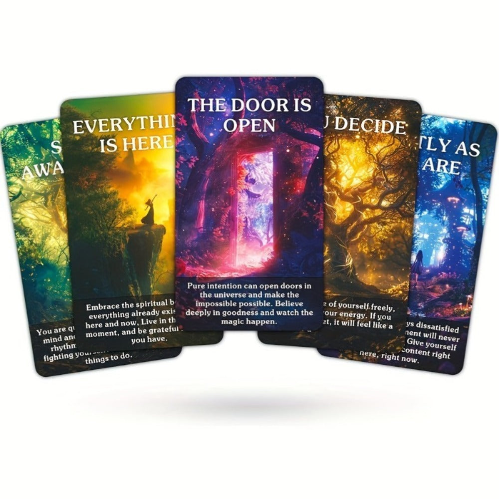 Magic Forest Oracle Cards Deck, Mystical Nature Divination Card Set for Beginners, Intuitive Guidance & Inspiration — image 5