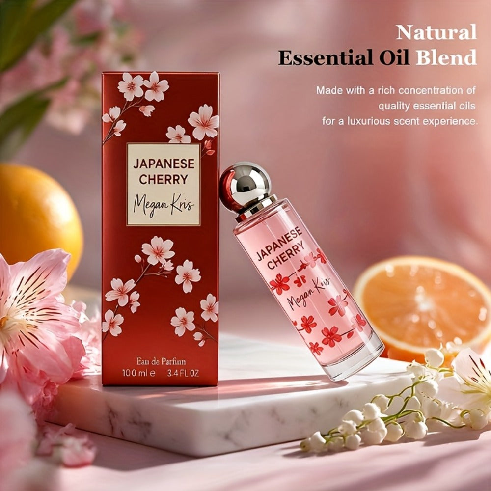 100ml/3.38oz Women's Perfume Spray for Hair & 1Body - Cherry Blossom Eau de Toilette, Floral Scent with Fragrance — image 5
