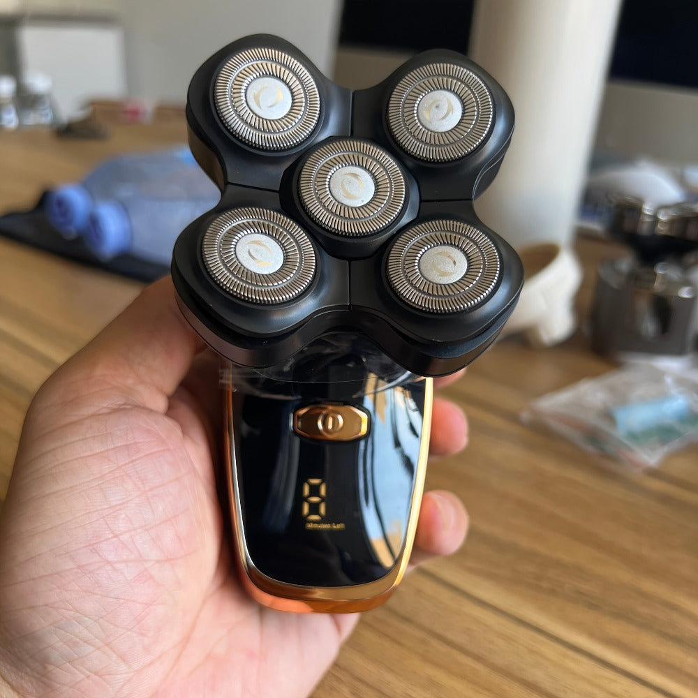 Palm-Size Multi-Rotary Electric Shaver with Display in 5D, 7D and Type A Checkout Styles Pictured — image 7