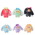 Plush Toy Kawaii Rabbit with Detachable Face Panel and Assorted Character Styling for Display — image 1