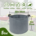 5/7/10/15 Gallon Plant Grow Bags, 7Pack Colourful Fabric Planters Plant Pots Garden Bags To Grow Vegetables With Reinforced H