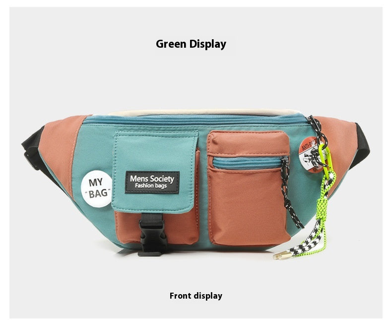 Men's Casual Crossbody Sports Canvas Waist Bag