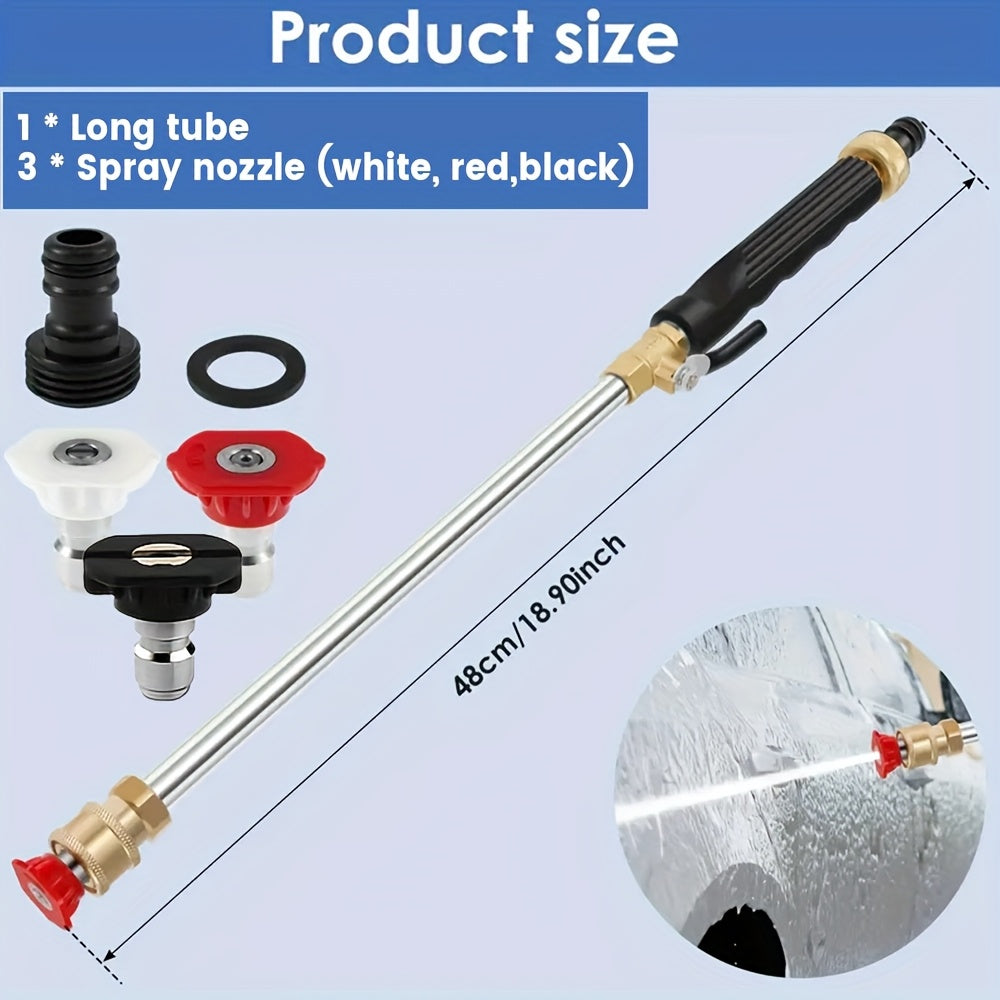 Pressure Washer Wand, Garden Hose Car Patio Yard Cleaning Nozzles for Garden, Lawn and Yard Watering — image 4