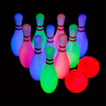 12-Piece Light-Up Bowling Set with 10 Glowing Pins, 2 Balls and 7.87-Inch Pin Height for Indoor or Outdoor Play — image 12
