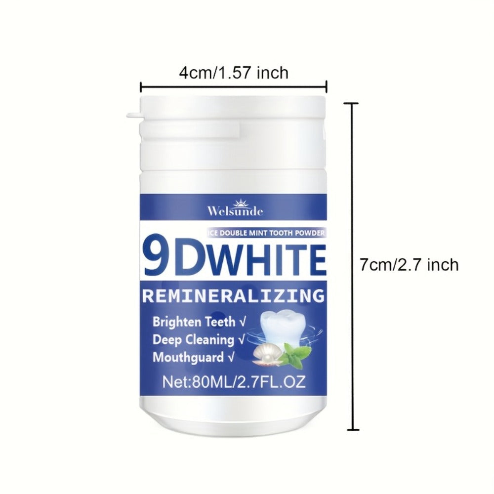 Hydroxyapatite Tooth Powder 2-Pack Remineralizing Fluoride-Free Deep Cleaning Whitening Mint Toothpowder — image 5