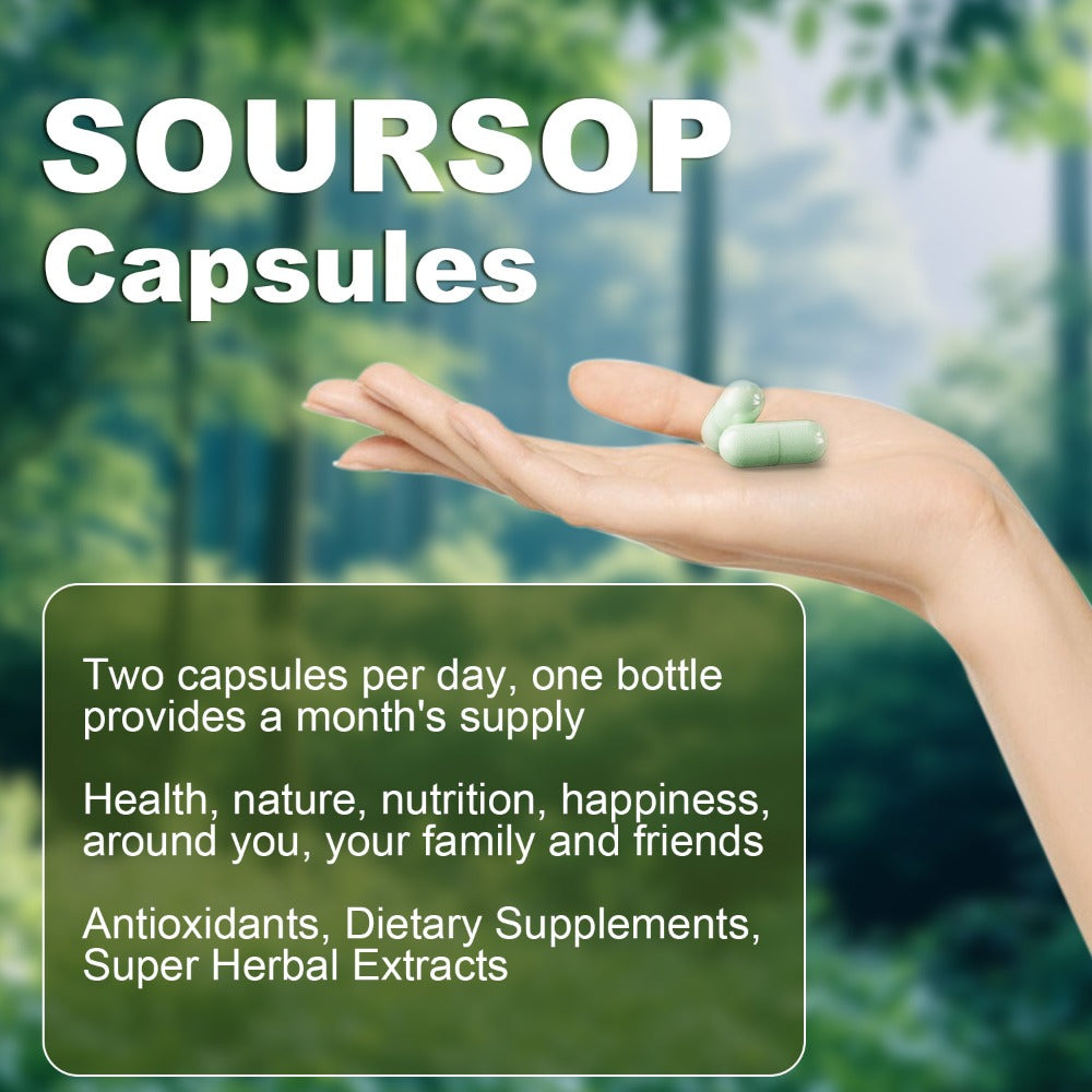 Herbal Supplement with CLEI Label, Soursop Graviola 24-in-1 Capsules, 60 Count, One or Two Bottles — image 9