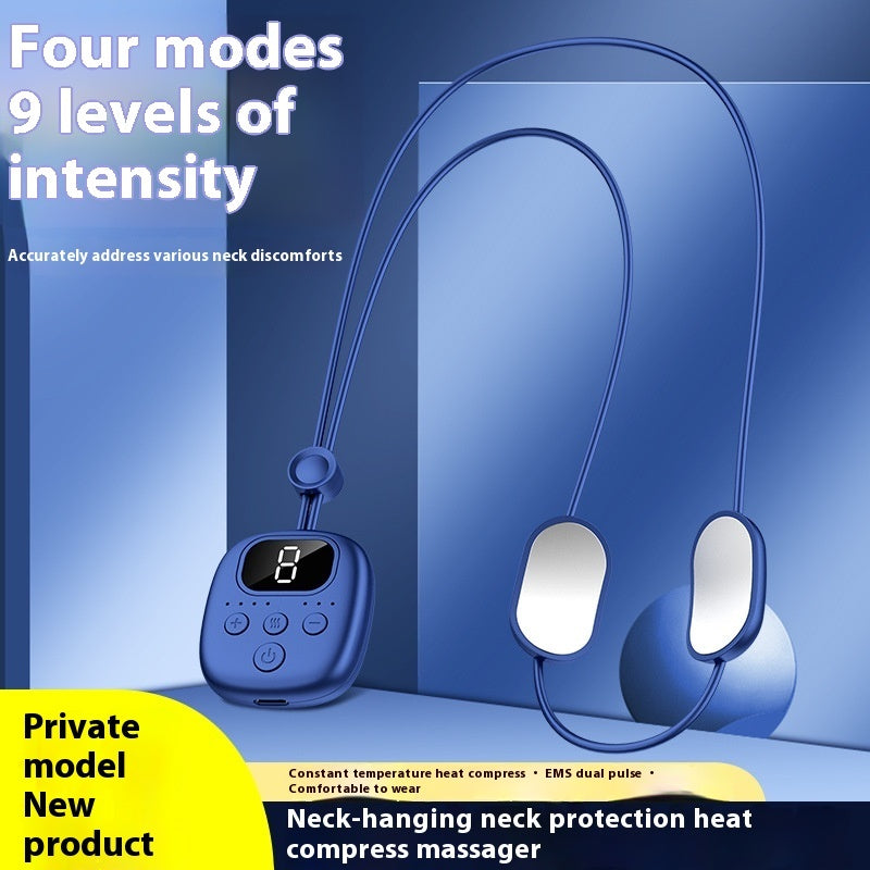 Pendant Neck Mini Neck Double Pulse Massager