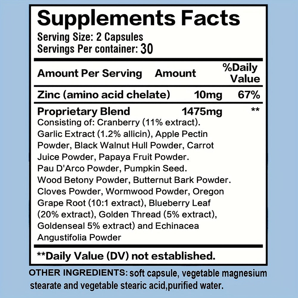 Colon Cleanse Supplement with Black Walnut Hull & Wormwood Powder for Gut Detox Parasite Cleanse Intestinal Health & Digestiv