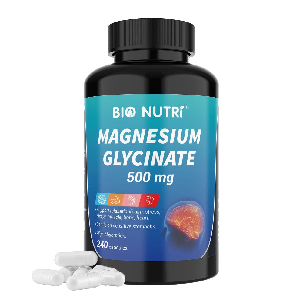 Magnesium Glycinate 500mg Chelated Capsules, Deep Sleep, Stress & Relaxation Supplement for Women & Men — image 5