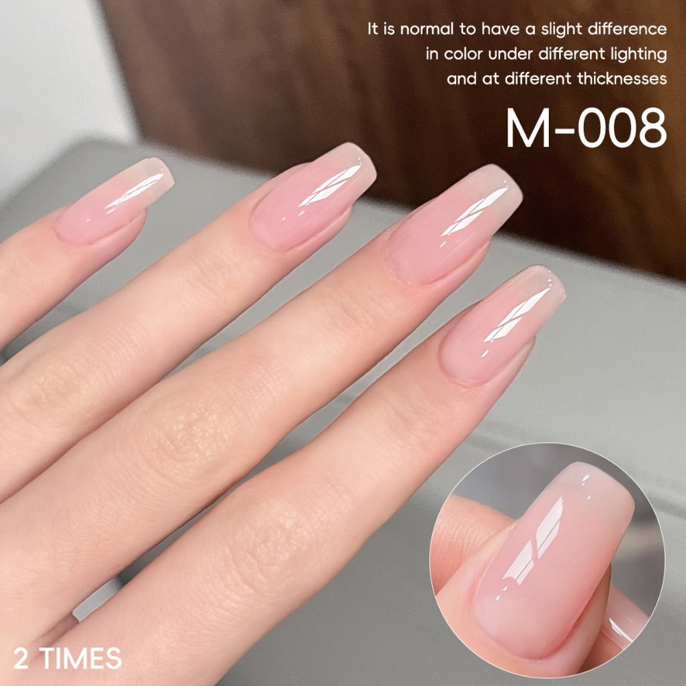 Gel Nail Polish 4-Piece Nude-Pink Frame-Bottle Set with Opaque Shades 05, 06, 08 and 17 for Manicures — image 8