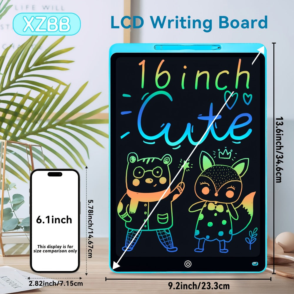 Large LCD Drawing Tablet for Kids 16 & 20 Inch, Colorful Erasable Electronic Doodle Board Reusable Writing Pad — image 7