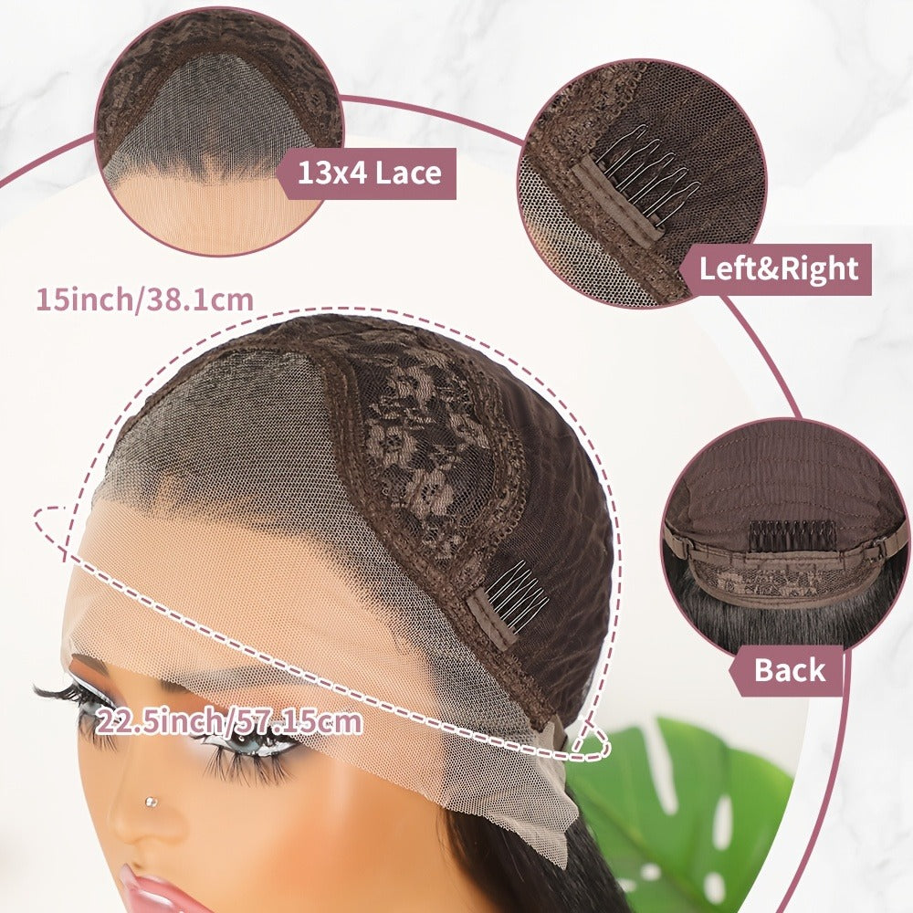 HD Lace Body Wave Wig 13x4 180% Density Human Hair Pre Plucked Glueless Natural Hairline for Women — image 5