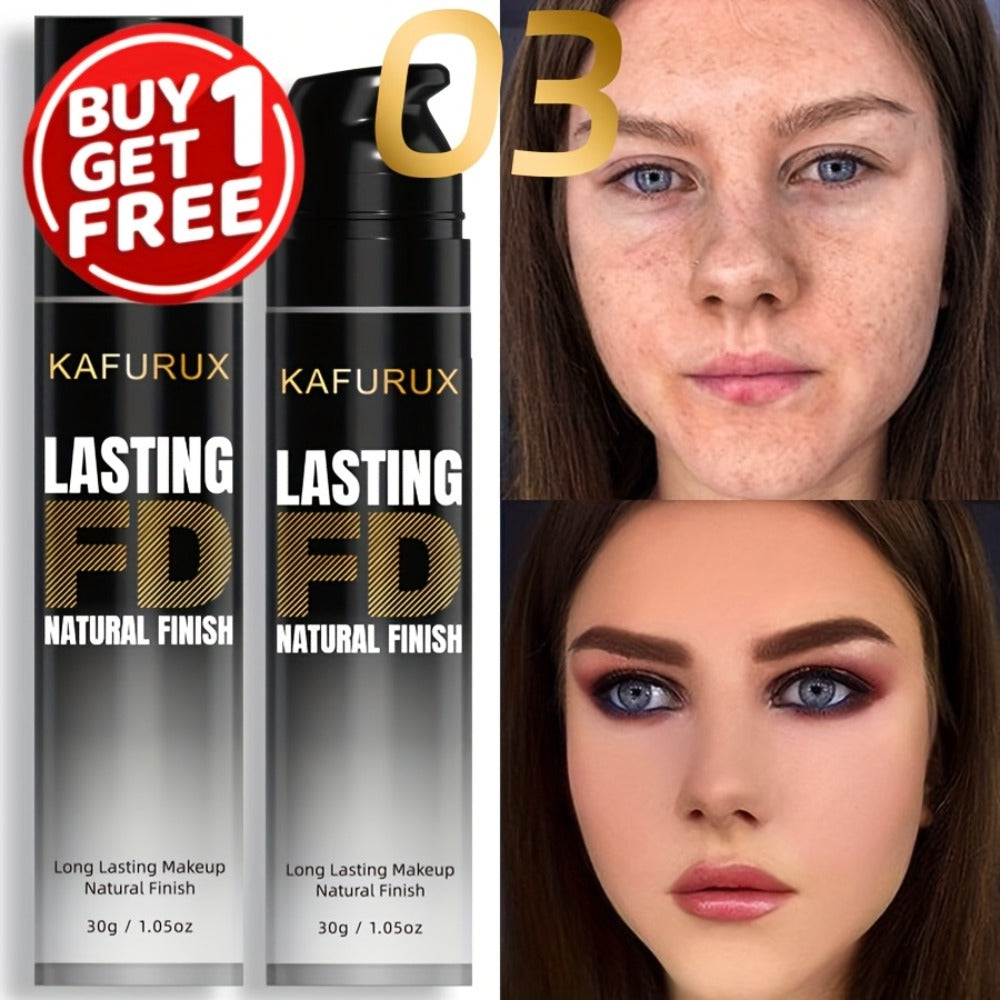 KAFURUX Liquid Foundation Two-Bottle Set with Pump Dispensers and Eight Matching Shade Pairs — image 7