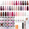 Dip Powder Nail Kit with NOCIS Label, 20 Pink Purple Brown Glitter Powders, Four Liquids and Nail Tools — image 13