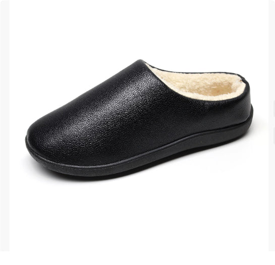Men's Cotton Non-slip Soft Bottom Leather Surface Waterproof Shoes