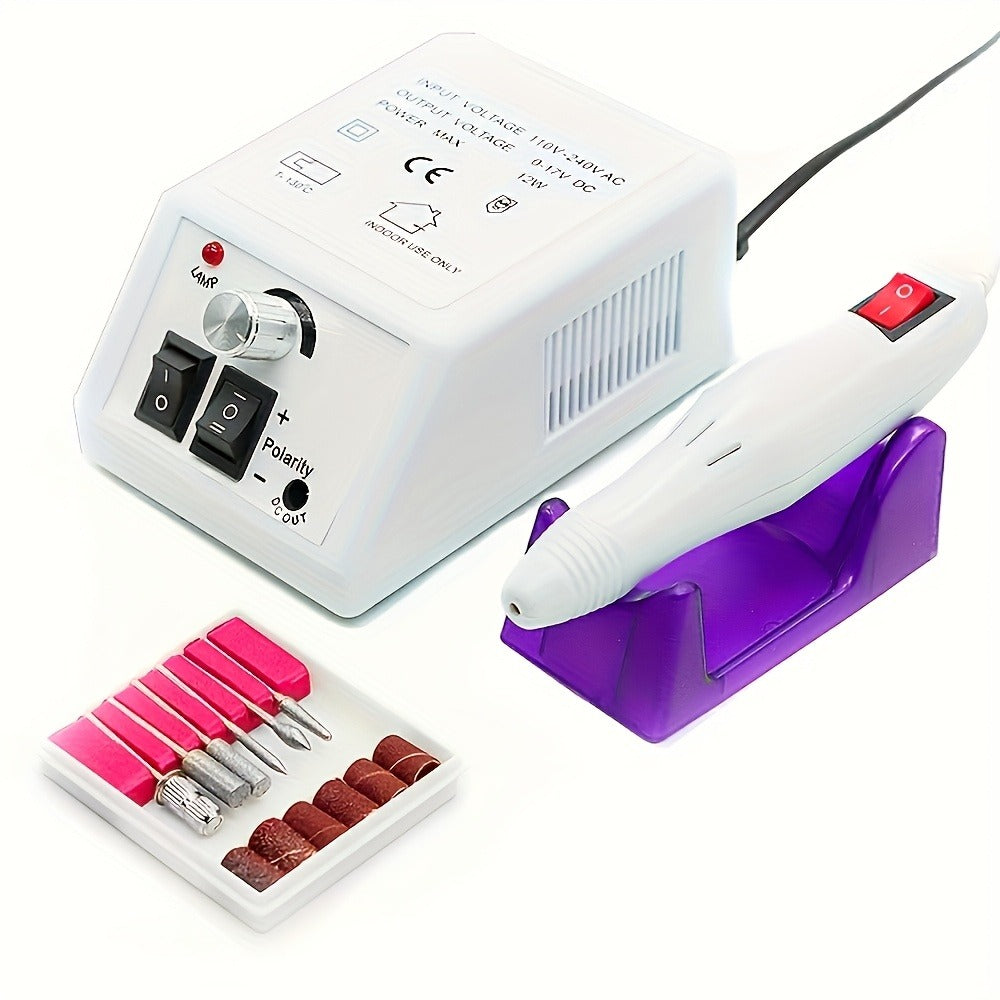 Electric Nail Drill 20000 RPM Console Kit with 6 Bits, 50 Sanding Bands and Standard or 8-in-1 Options — image 18
