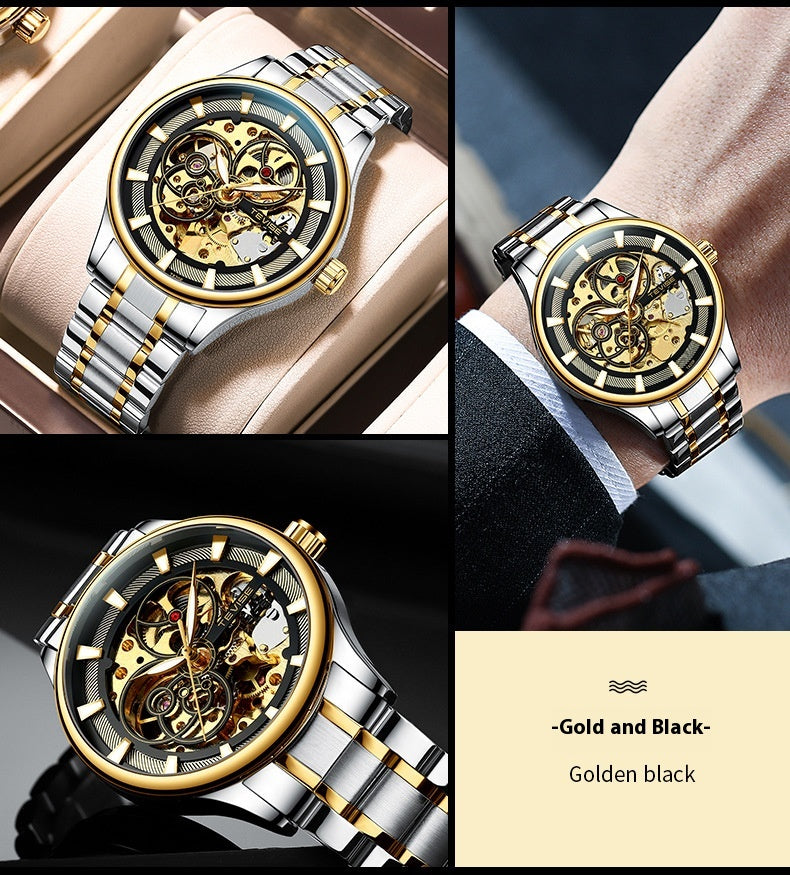 Men's Luminous Day And Night Star Mechanical Watch