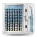 Fairy Lash Clusters Kit in a Spiky Wet-Look Manga Anime C Curl Design for Individual Eyelash Extensions at 8mm-18mm — image 1