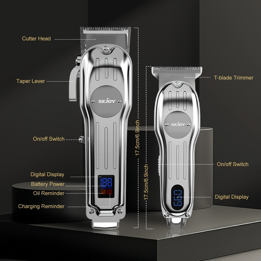Hair Clipper Seacol Cordless Clipper Configurations with LED Displays, USB Charging and Guide Comb Accessories — image 2