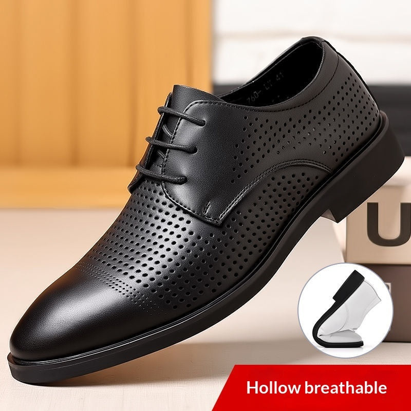 Men's Fashionable Casual Business Leather Shoes With Soft Soles