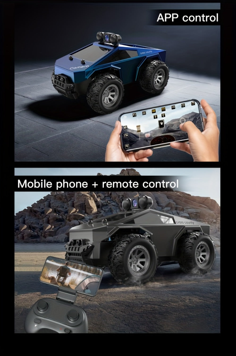 RC Off-Road Pickup Truck 1:28 Scale with 480P HD Camera, 2.4GHz App Control & Virtual Reality Function — image 18