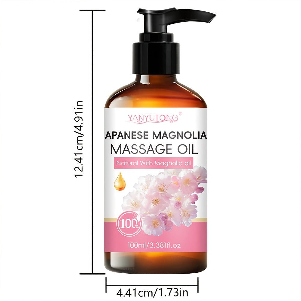 Cherry Blossom Couples Massage Oil with Glycerin 100ml – Nourishing Hydrating Aromatherapy Body Oil Natural Relaxing Floral S