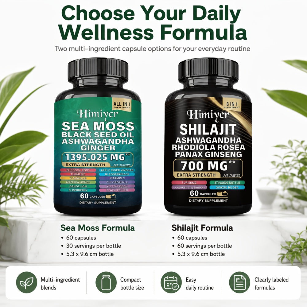 Sea Moss & Shilajit Supplement Bundle 10 Bottles, 12-in-1 Sea Moss + 8-in-1 Shilajit with Ashwagandha — image 5