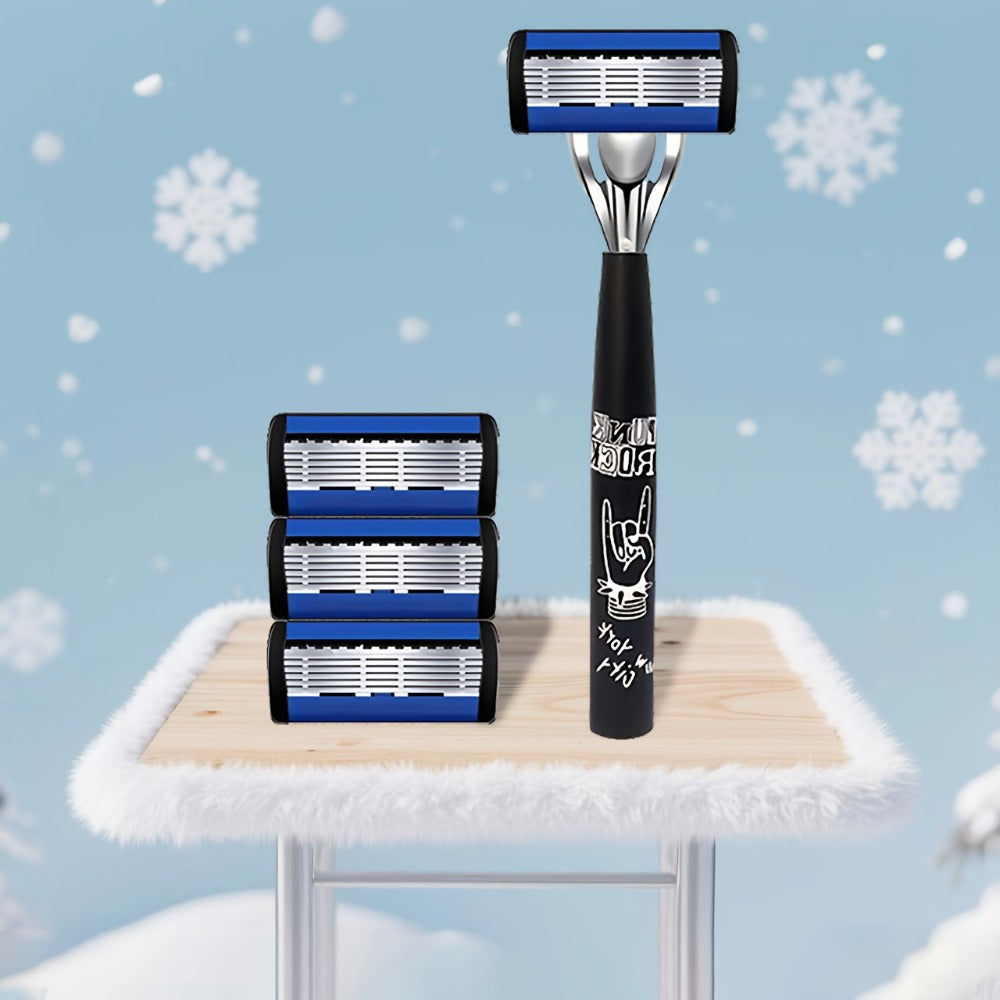 Safety Razor Kit for Men Double Edge 36 Blades & 2 Anti-Slip Handles – Stainless Steel Manual Wet Shaving Set for Smooth Pain