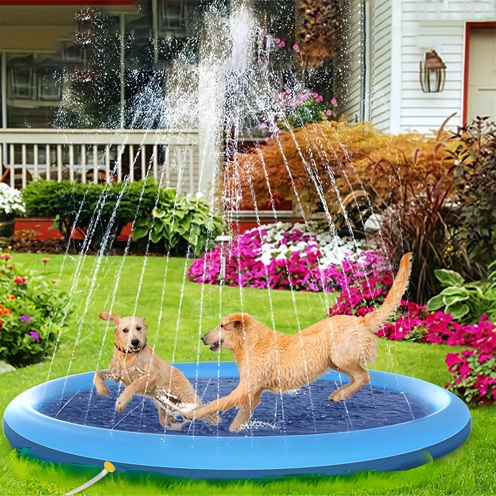 Dog Splash Pad for Large Dogs Extra Thick 0.6mm, Sprinkler Pool & Cooling Mat for Jumbo & Big Breeds — image 5