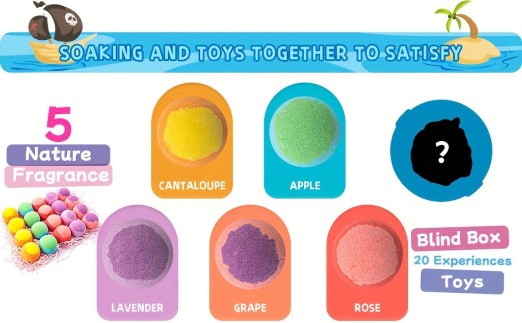 Kids Bath Bombs with Surprise Inside 20 Pack – Fizzy Bath Balls with Hidden Toy for Boys Girls Toddlers — image 9