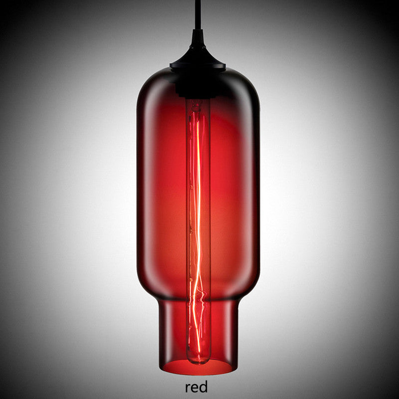 Nordic Modern Loft Pendant Lamp Glass Lustre Industrial Decor Hanging Lights Fixtures