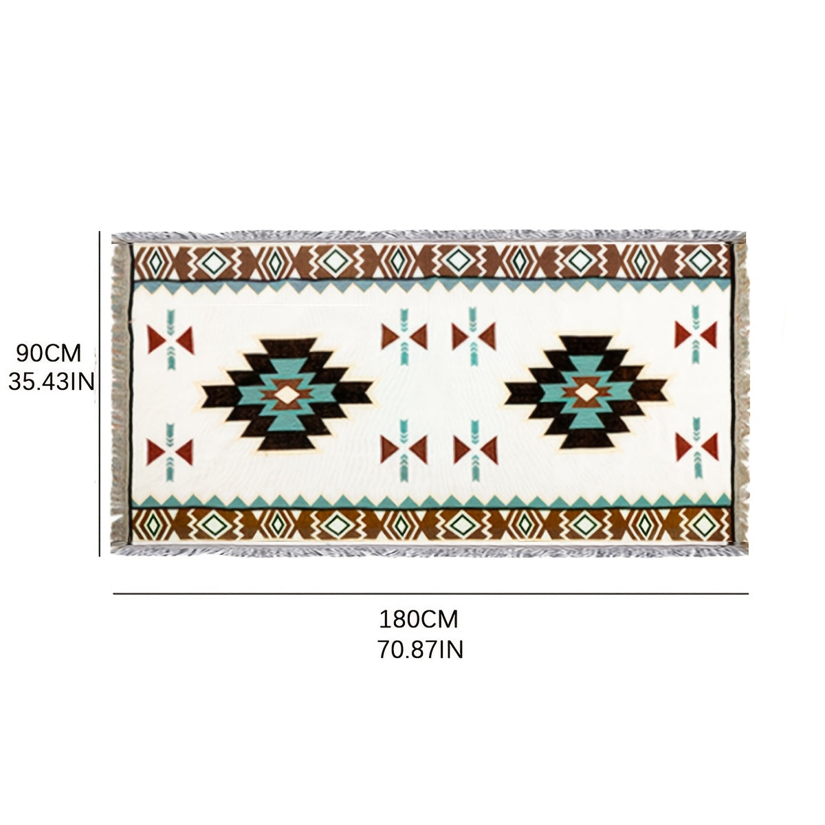 Picnic Blanket Bohemian | Camping Mat Tablecloth Sofa Blanket Indoor Outdoor Universal Carpet — image 4