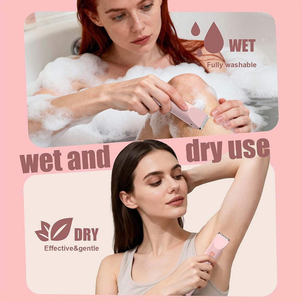 Electric Shaver 2-in-1 Dual-Head Bikini Trimmer with Digital Battery Display and Waterproof Wet/Dry Use — image 13