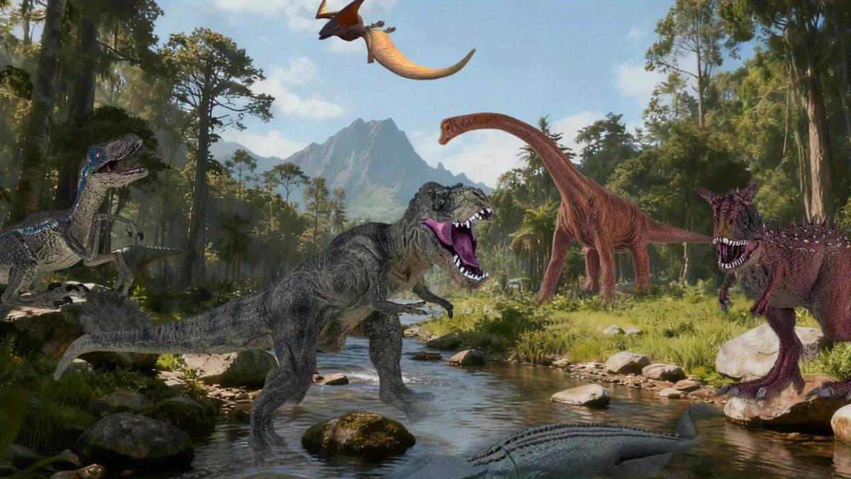 Jumbo Dinosaur Toys Set of 6, Realistic Large Dinosaur Figures for Kids, Dino World Playset for Boys & Girls Ages 3+ — image 